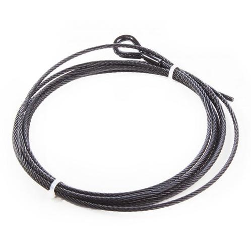 FORTEX ophangkabel 5mm 1 zijde lus, 1 zijde open 5m zwart, Muziek en Instrumenten, Licht en Laser, Verzenden