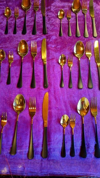 Imperial M Design - Bestekset (30) - Staal, Verguld, Antiek en Kunst, Antiek | Meubels | Tafels