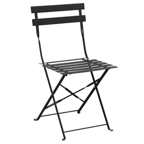 Opklapbare stoel zwart | 2 stuks | Zithoogte 44cm |Bolero, Zakelijke goederen, Horeca | Keukenapparatuur, Nieuw in verpakking