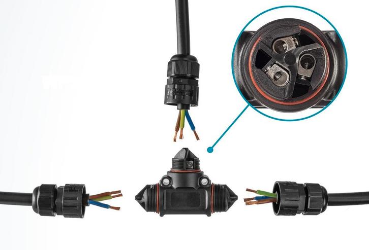 IP68 Waterdichte Kabel Doos 3P 32A 450V - CBIP68P3T, Doe-het-zelf en Bouw, Elektriciteit en Kabels, Verzenden