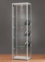 *TIP*  Luxe vitrinekast aluminium 60 cm met LED-verlichting, Ophalen of Verzenden