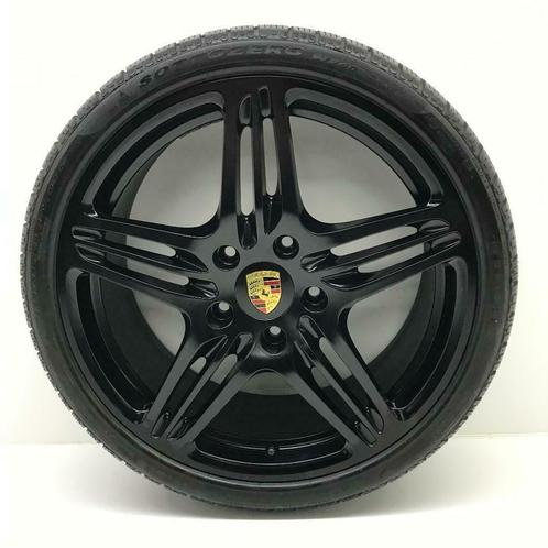 Porsche 997 19Turbo I zwart met NIEUWE winterbanden, Auto-onderdelen, Banden en Velgen, 19 inch, Winterbanden, 295 mm, Personenwagen