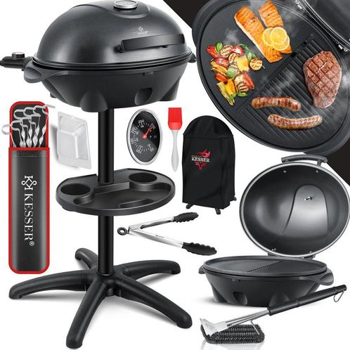 KESSER® Elektrische grill 2in1 tafelgrill - 2400 Watt - Zwar, Huis en Inrichting, Woonaccessoires | Overige, Verzenden