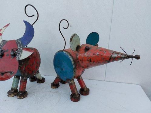 Statue, 58 cm high handmade bull(Jean Jacques Diderot) - 58, Antiek en Kunst, Curiosa en Brocante