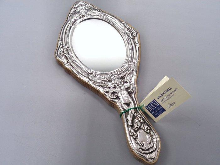 PG-Miani Argenteria - Handspiegel - Zilver, 925, Antiek en Kunst, Antiek | Zilver en Goud