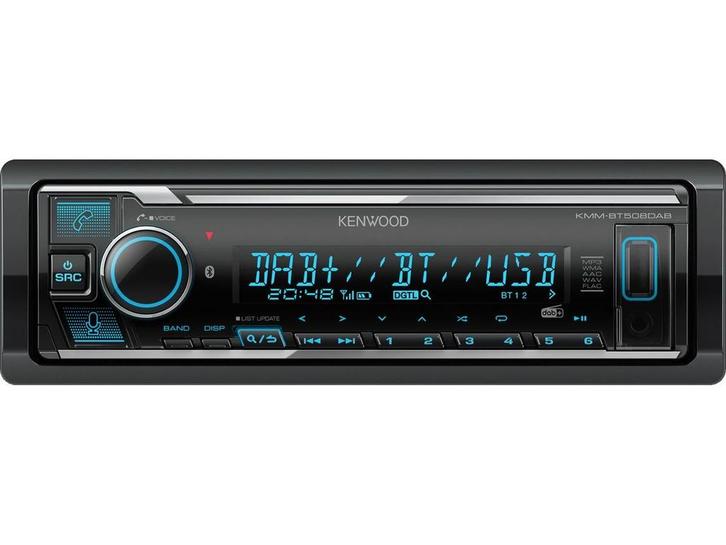 Kenwood KMM-BT508DAB - Autoradio - DAB+ Bluetooth handsfree, Huis en Inrichting, Woonaccessoires | Overige, Zo goed als nieuw