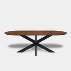 Tafel Plat Ovaal Eikenhout  Matrix XL  220x100, Huis en Inrichting, Tafels | Eettafels, Nieuw
