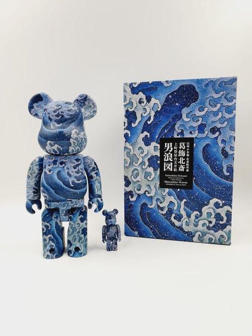 Medicom Toy x Katsushika Hokusai - Be@rbrick  Masculine, Antiek en Kunst, Kunst | Schilderijen | Modern
