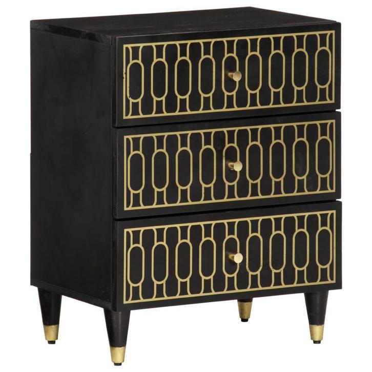 Nachtkastje Mangohout | Retour Deal | Retro Stijl, Huis en Inrichting, Slaapkamer | Nachtkastjes, Nieuw, Hout, 55 tot 70 cm, 45 tot 65 cm