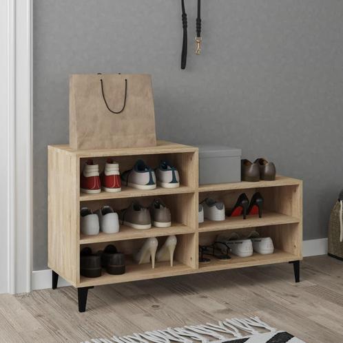 vidaXL Schoenenkast 102x36x60 cm bewerkt hout sonoma, Huis en Inrichting, Kasten | Schoenenkasten, Nieuw, Verzenden
