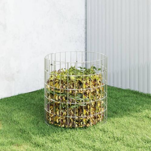 vidaXL Compostbak Ø50x50 cm gegalvaniseerd staal, Tuin en Terras, Overige Tuin en Terras, Nieuw, Verzenden