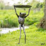 Vogelbad - Metaal - Groot Kikker vogel bad, Antiek en Kunst