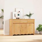 vidaXL Dressoir Drammen Eiken 114 x 43 x 75.5 cm Massief, Huis en Inrichting, Verzenden, Nieuw