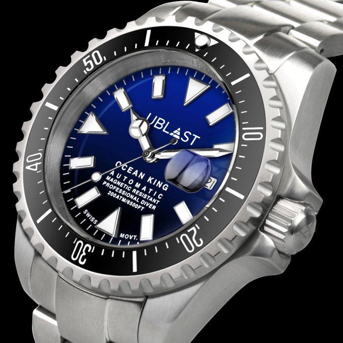 Ublast - Ocean King - Professional Diver - UBOK45200BBU -, Handtassen en Accessoires, Horloges | Heren