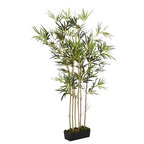 vidaXL Kunstplant bamboe 828 bladeren 150 cm groen, Huis en Inrichting, Woonaccessoires | Kunstplanten en Kunstbloemen, Nieuw