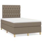 vidaXL Sommier à lattes de lit avec matelas taupe, Maison & Meubles, Verzenden, Neuf