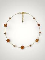 24 karaat - vetro di Murano, Geel goud - Halsketting - Glas