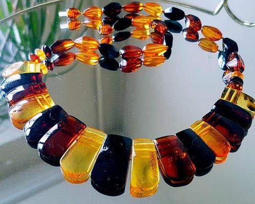 Amber Natuurlijke Baltische barnsteen ketting- 22 g, Verzamelen, Mineralen en Fossielen