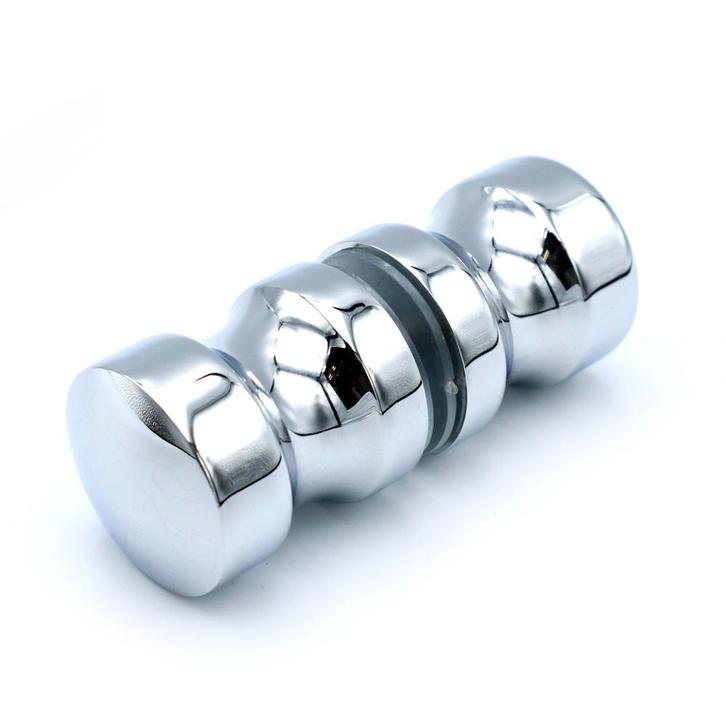 Douchedeurknop 751 rond 40mm - Chroom, Doe-het-zelf en Bouw, Glas en Ramen, Nieuw, Verzenden