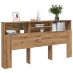 vidaXL Hoofdbordkast 200x19x103,5 cm bewerkt hout artisanaal, Huis en Inrichting, Verzenden, Nieuw