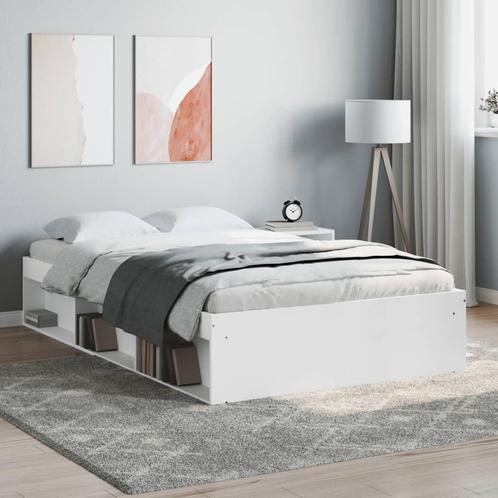 vidaXL Bedframe wit 120x190 cm, Huis en Inrichting, Slaapkamer | Bedden, Nieuw, Verzenden