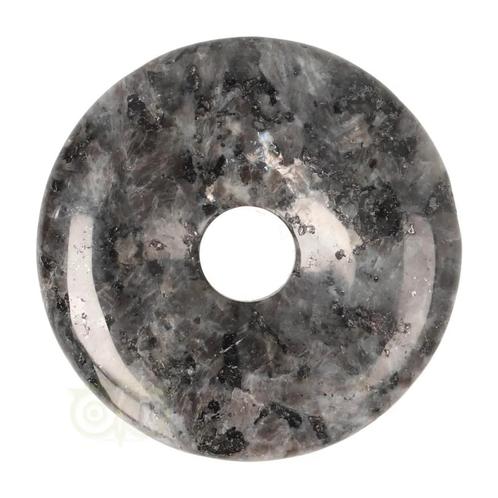 Larvikiet edelstenen donut hanger Nr 11 - Ø4 cm, Handtassen en Accessoires, Edelstenen, Nieuw, Verzenden
