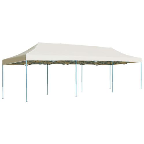 vidaXL Vouwtent pop-up 3x9 m crème, Tuin en Terras, Partytenten, Nieuw, Verzenden