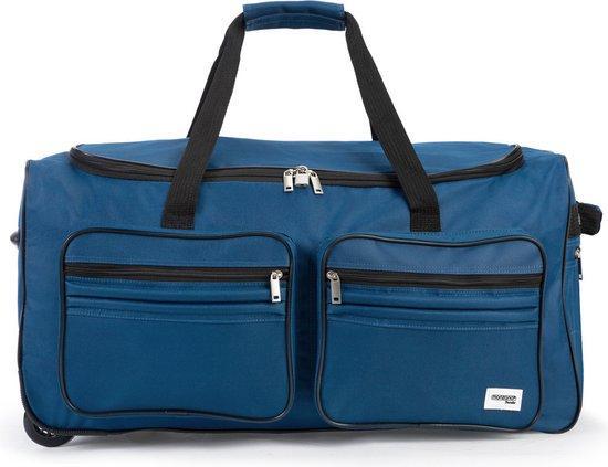 2dekans | Monzana Rol reistas blauw 85 Liter, Handtassen en Accessoires, Tassen | Reistassen en Weekendtassen, Ophalen of Verzenden
