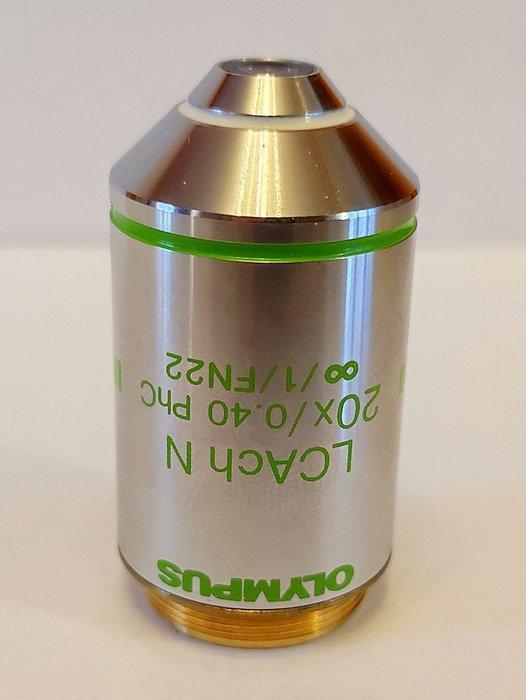 Fasedoorschijningsobjectief voor microscoop. Olympus LCHch N, Verzamelen, Foto-apparatuur en Filmapparatuur