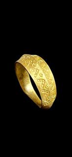 Viking periode Geel goud Ring, Bijoux, Sacs & Beauté