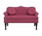 Fluweel Bankje Wijnrood 120cm - Retour Deal - 35%!, Huis en Inrichting, Verzenden, Minder dan 75 cm, Rechte bank, Nieuw