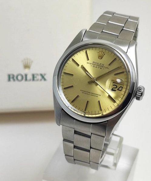 Rolex - Oyster Perpetual Date - Ref. 1500 - Heren - 1979, Bijoux, Sacs & Beauté, Montres | Hommes