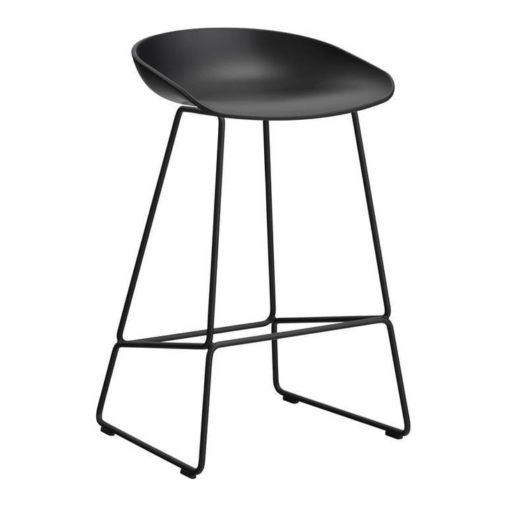 2dekans | HAY About a Stool AAS38 Barkruk - H 65 cm - Black, Huis en Inrichting, Barkrukken, Ophalen of Verzenden