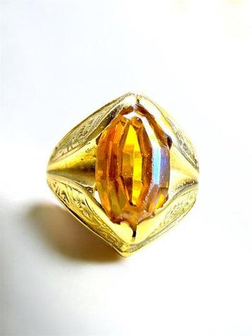 Bague tendance - 18 carats Or jaune, Bijoux, Sacs & Beauté