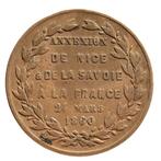 France. Napoléon III. Historical Medal Medalla anexión de