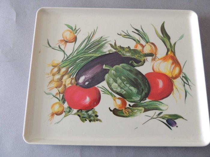Dienblad - « Melbel » 2 Zeer mooie schalen van melamine met, Antiquités & Art, Antiquités | Ustensiles de cuisine