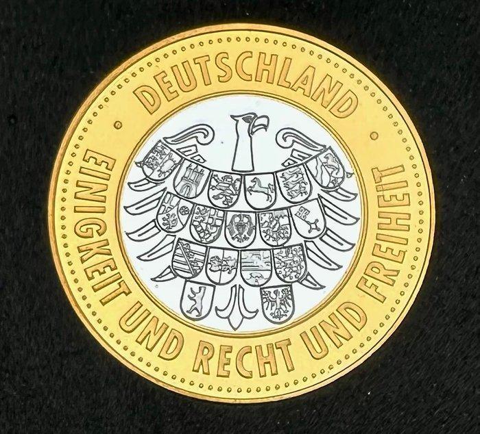 Duitsland. Deutsch-Polnischer Grenzvertrag, plata 999,, Postzegels en Munten, Munten | Europa | Niet-Euromunten