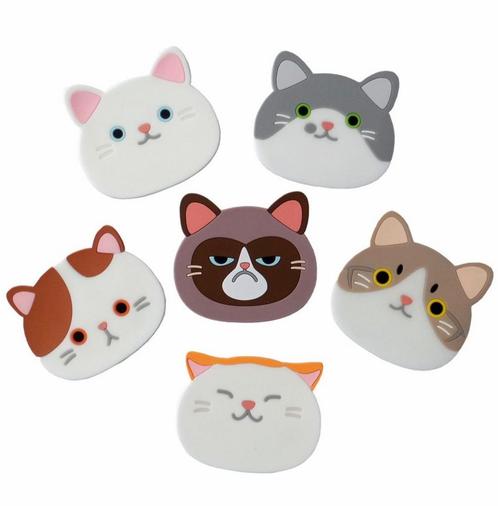 Fako Bijoux® - Katten Onderzetters - Onderzetters Voor, Huis en Inrichting, Keuken | Keukenbenodigdheden, Verzenden