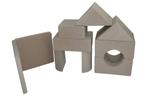 ITAKA Soft Play Foam Blokken - Beige 9 Delige Set - Gemak..., Kinderen en Baby's, Speelgoed | Educatief en Creatief, Ophalen of Verzenden