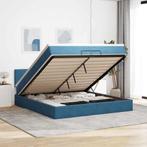 vidaXL Bed poef met matrassen en leds 200x200 cm fluweel, Huis en Inrichting, Verzenden, Nieuw