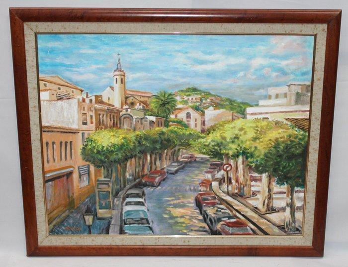 Alfonso Cerón Núñez (1928-2015) - Caldetas, Antiquités & Art, Art | Peinture | Classique