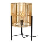 Lucide JANTINE - Tafellamp - Ø 30 cm - 1xE27 -, Huis en Inrichting, Verzenden, Nieuw, Hout