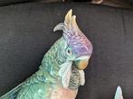 Karl Ens, Volkstedt - Statuette, Deux cacatoès exotiques sur