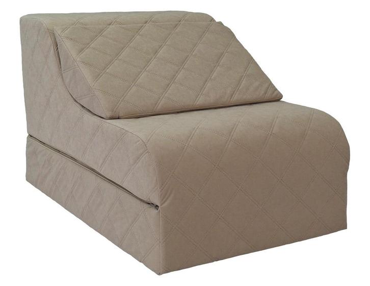 Opvouwbaar matras - logeermatras en zitstoel in één - beig, Huis en Inrichting, Slaapkamer | Matrassen en Bedbodems, Nieuw, Ophalen of Verzenden