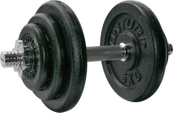 Tunturi Dumbell Gietijzer totaal 20kg - Halterset met, Sport en Fitness, Fitnessmaterialen, Ophalen of Verzenden