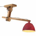vidaXL Plafondlamp 25 W E27 105x30x65-108 cm verweerd rood, Verzenden, Nieuw