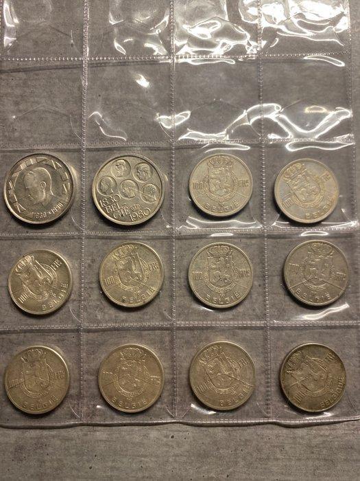 België. 100, 500 Francs 1948/1990 (Zonder Minimumprijs), Postzegels en Munten, Munten | Nederland