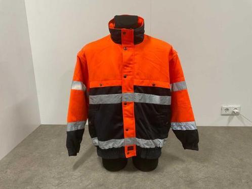 Veiling - Safe4u werkjas maat L reflecterend oranje/blauw, Tuin en Terras, Werkkleding