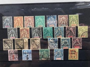 Colonies françaises  - Benin, Diégo-Suarez, Tahiti, Obock,, Postzegels en Munten, Gestempeld