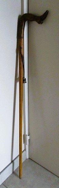 Canne de marche - Blond acajou, Acajou foncé, Antiek en Kunst, Curiosa en Brocante
